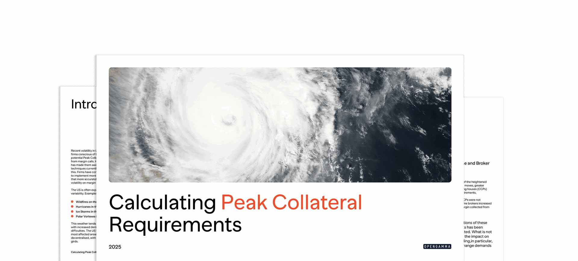 calculating peak collateral requirements